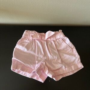 Janie and Jack Pink Paperbag Waist Shorts